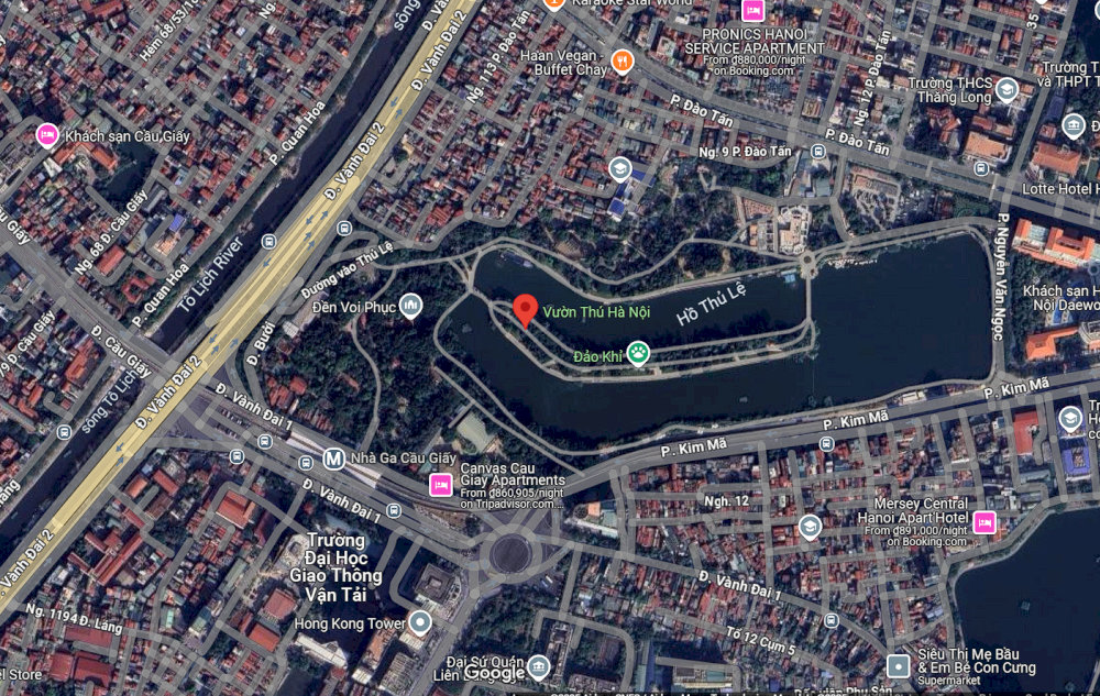 Hanoi Zoo is conveniently located in the heart of Hanoi